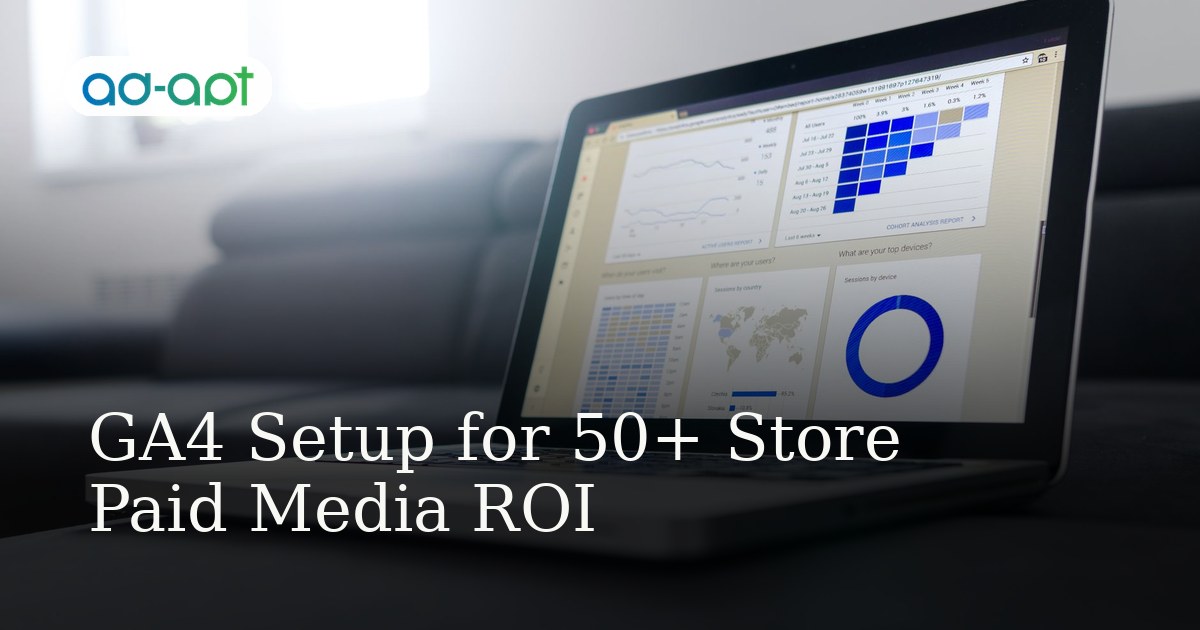 GA4 Setup for 50+ Store Paid Media ROI