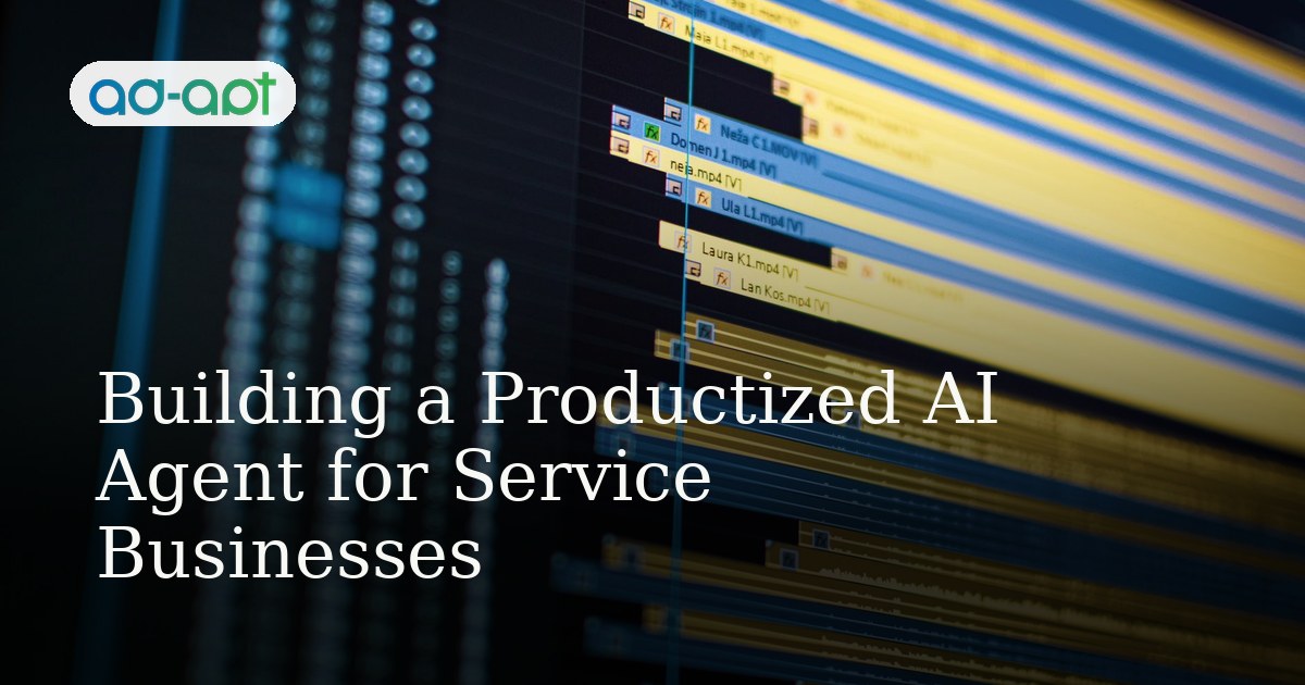Building a Productized AI Agent for Service Businesses